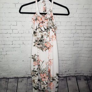 NWT Small Pink Lily Small Peach Love Floral Dress Boutique Wedding Guest Flowers